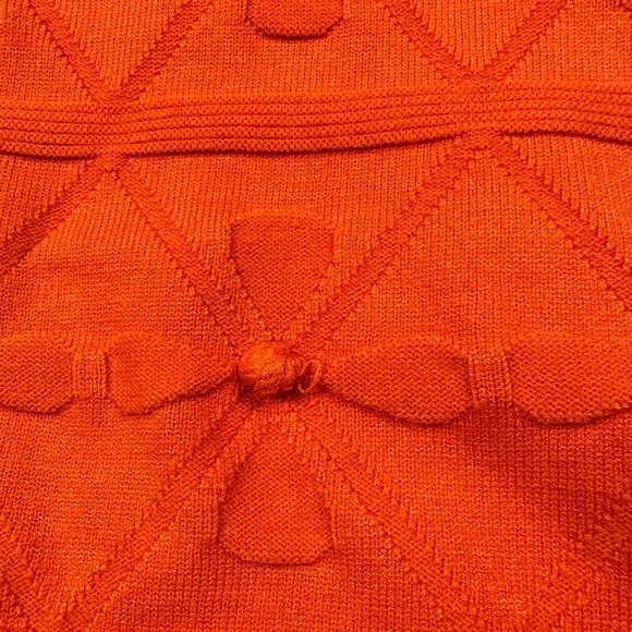 Milly of New York orange knit sleeveless dress size large - Picture 9 of 12